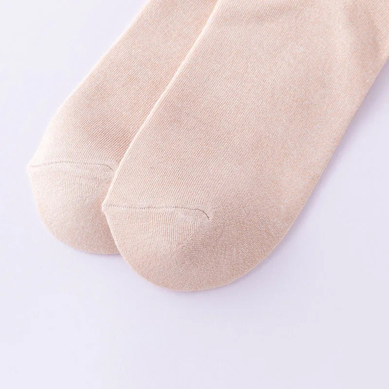 5 Pair Women's Ankle Bamboo Fibre Socks Solid Colour Summer Breathable Casual Short Socks High Quality Woman Boat Socks Set