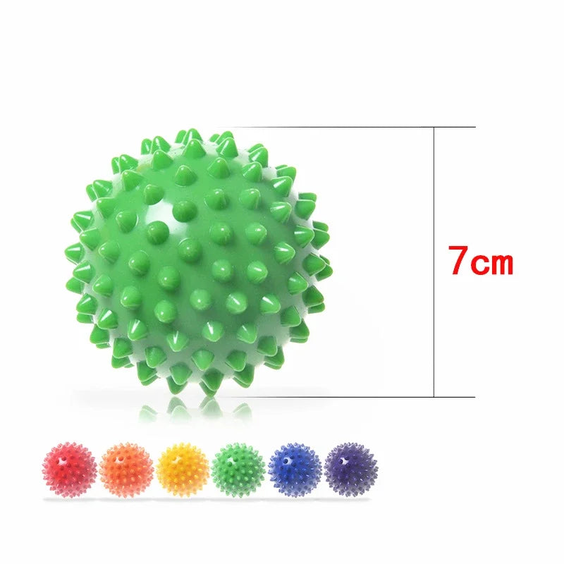 7cm Fitness Physiotherapy PVC Ball Suitable For Hard-Spiked Massage, Ball Relieve For Plantar Fasciitis And Body Building Sports