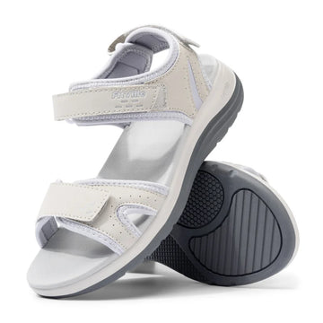 Women's Sandals Summer Beach Flats Adjustable Ankle Strap For Swollen And Flat Feet With Arch Support Open Toe Orthotic