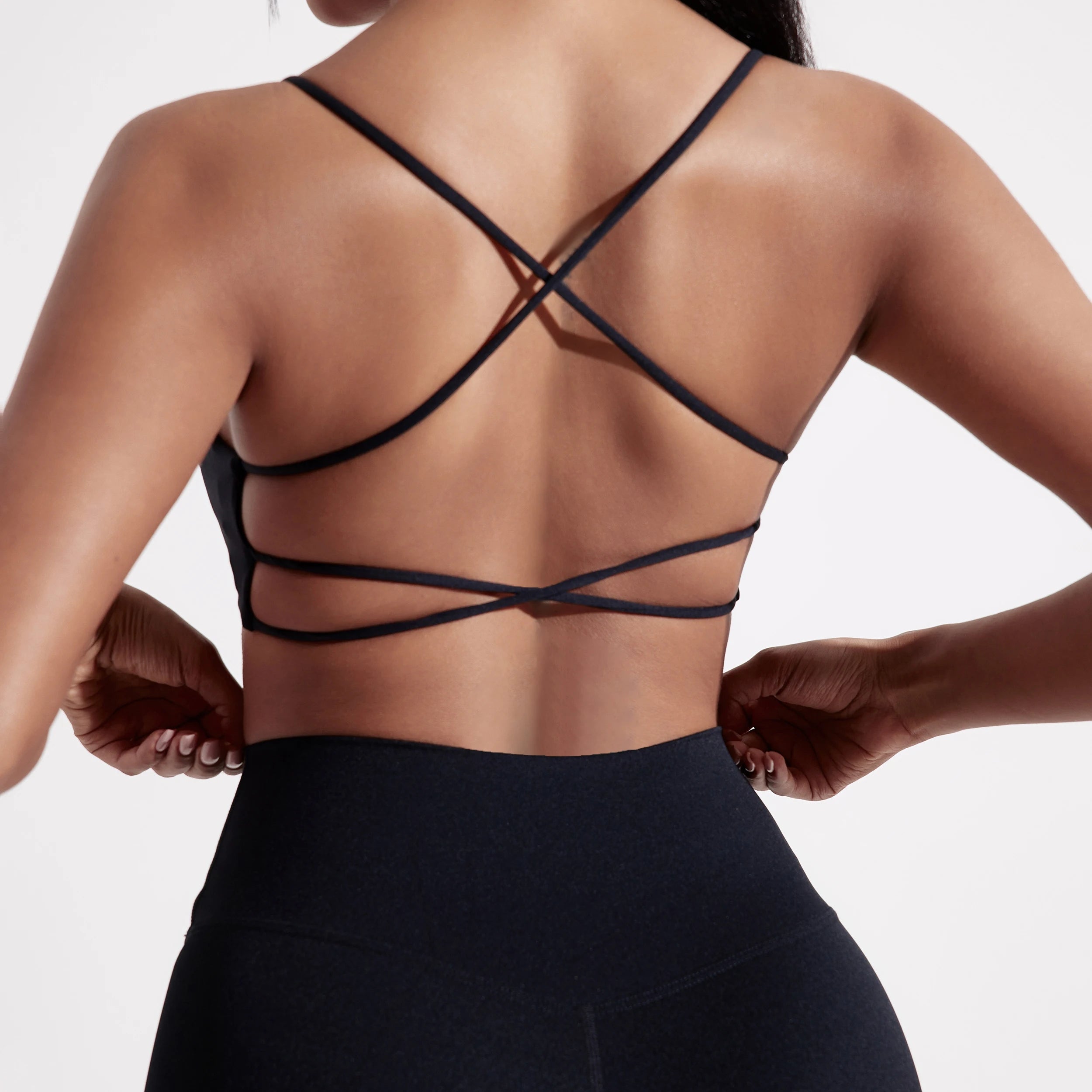 Women’s Cross Back Sports Bra – High Support Padded Fitness Yoga Bra for Gym Workout & Running Activewear