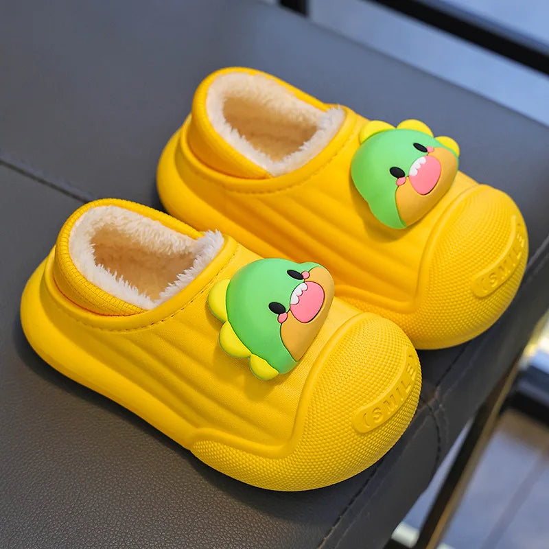 Children’s Baby Cotton Shoes Winter Warm Cartoon Sheep Non-Slip Shoes Kids Soft Sole Girls' Indoor Slippers