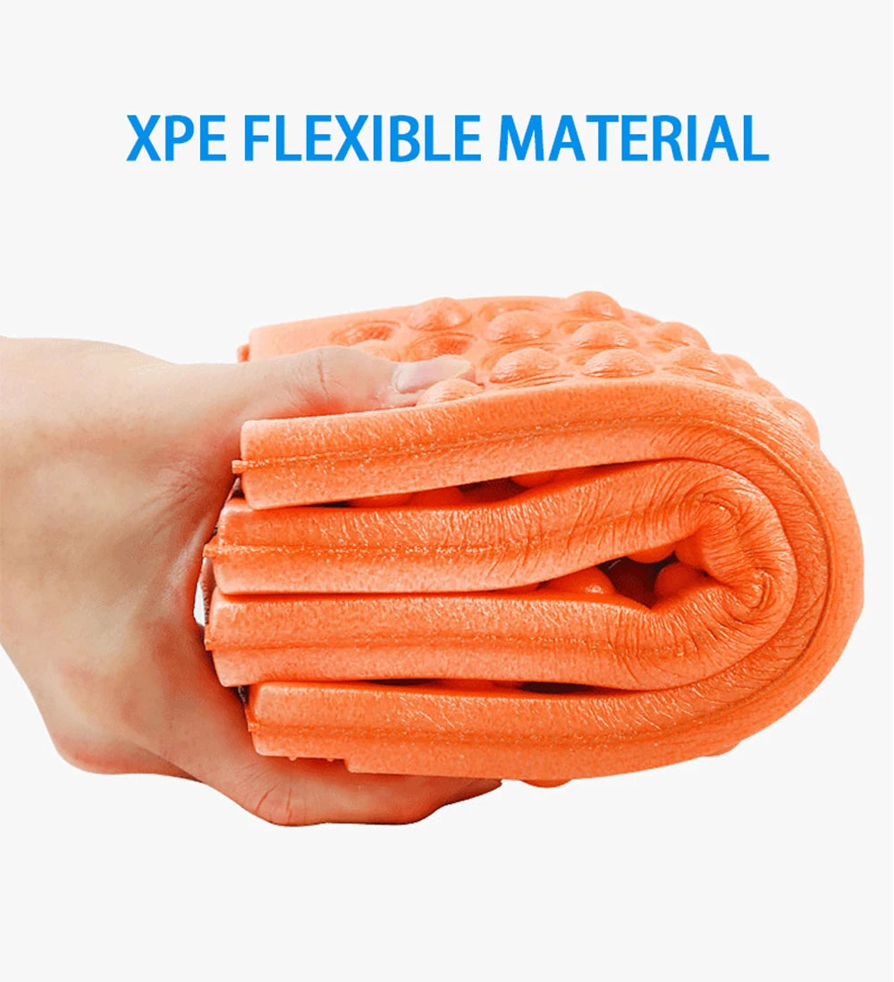 Camp Cushion Outdoor Hiking Massage Mat Camping Training Moisture-proof Pad Honeycomb Massage Mat Park Foldable Picnic Sitting