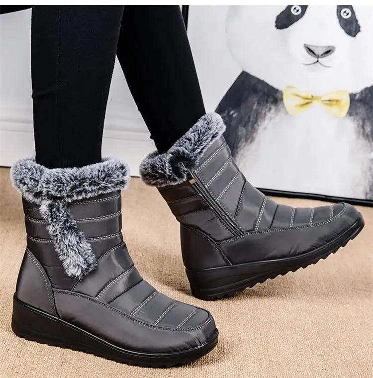 Boots Woman Snow New Women Shoes Platform Shoes Women Fashion Mid Women's High Boots 2025 Trend Botas Mujer Winter Shoes Boots