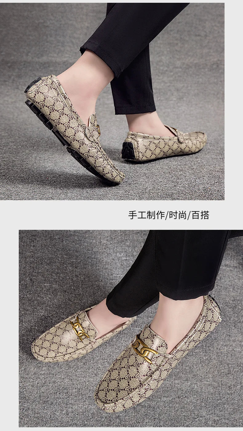 Khaki Men Dress Shoes Light Weight Mens Outdoor Walking Casual Shoes Large Size Male Formal Party Wedding Dress Loafers