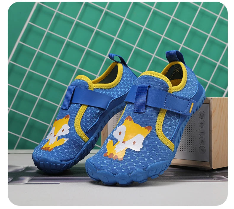 Kinderen brede neus strandschoenen lichtgewicht ademend antislip rubberen zool met duurzame constructie voor langdurig gebruik