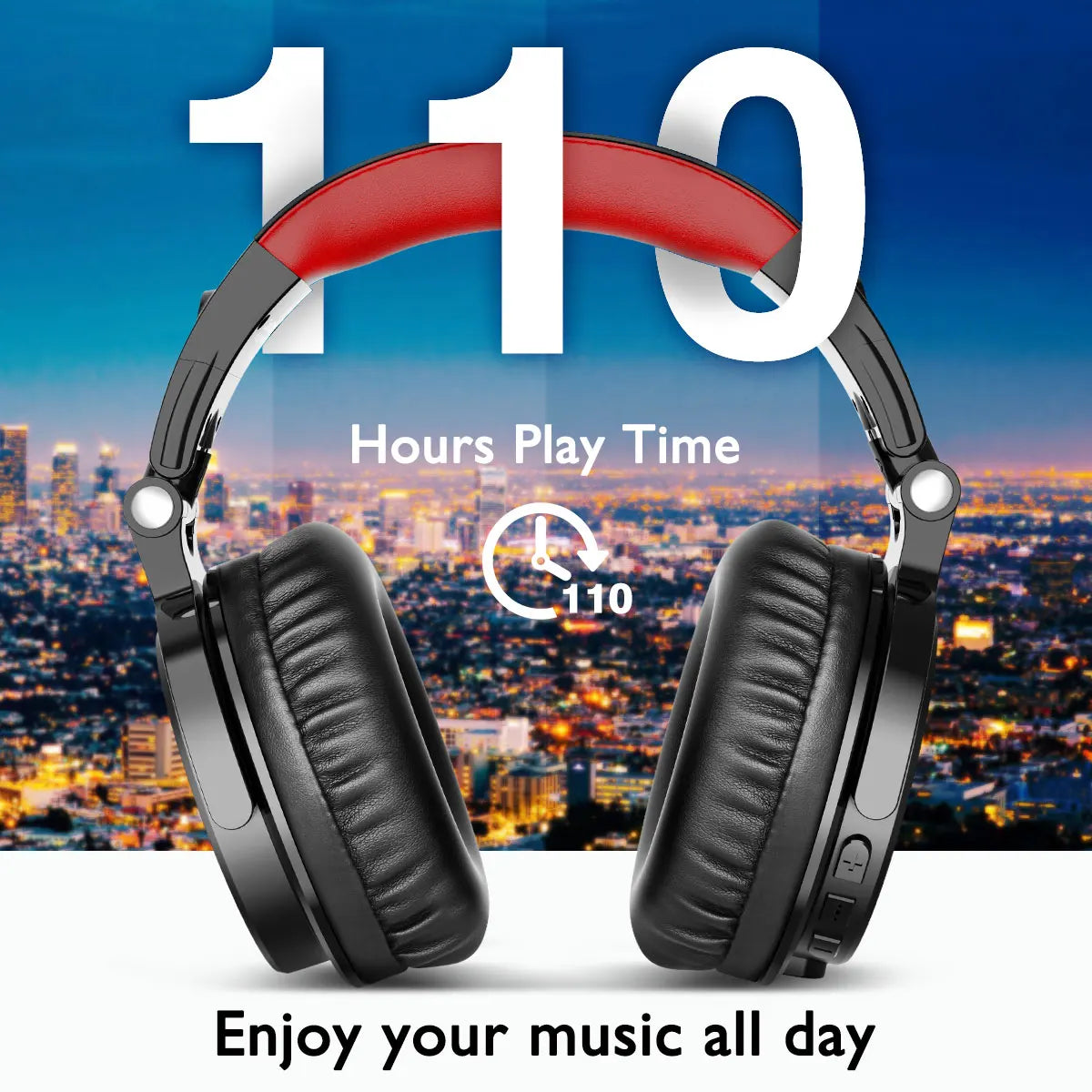 Oneodio Pro-M High-fidelity Wireless Headphones Stereo Gaming Headset with Mic 110H Playtime Foldable Bluetooth Headphones