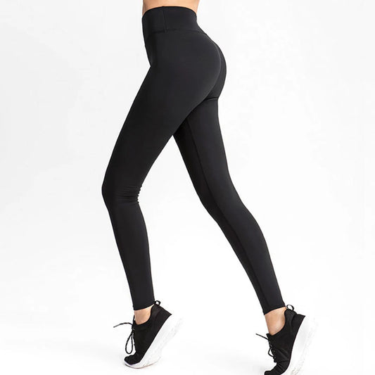 Women's Yoga Leggings All Season Simple Comfortable Solid Colour High Waist Ankle Slim Sporty Yoga Leggings