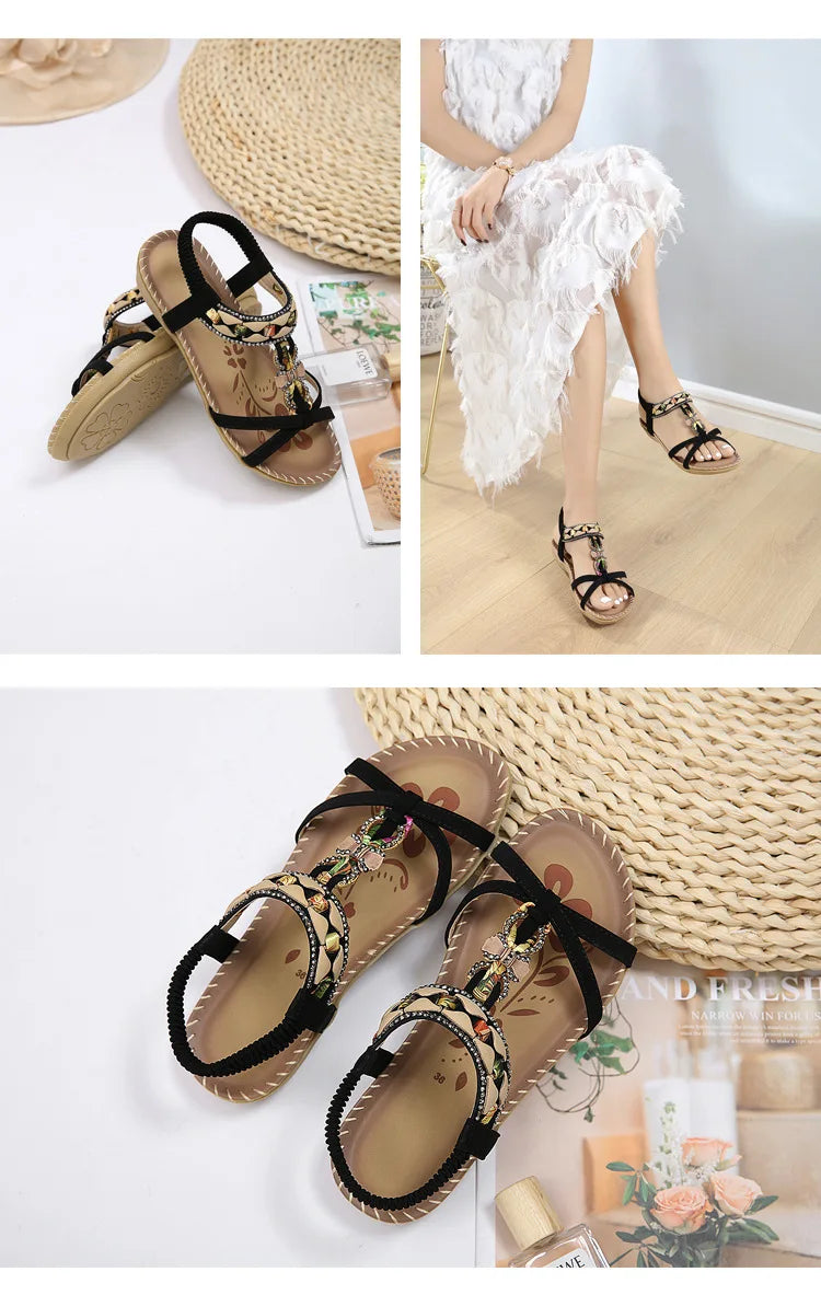 Sandals Shoes Women Summer Fashion Casual Ladies Shoes Party Women's Sandals Beach Flat Sandal Women Footwear Female