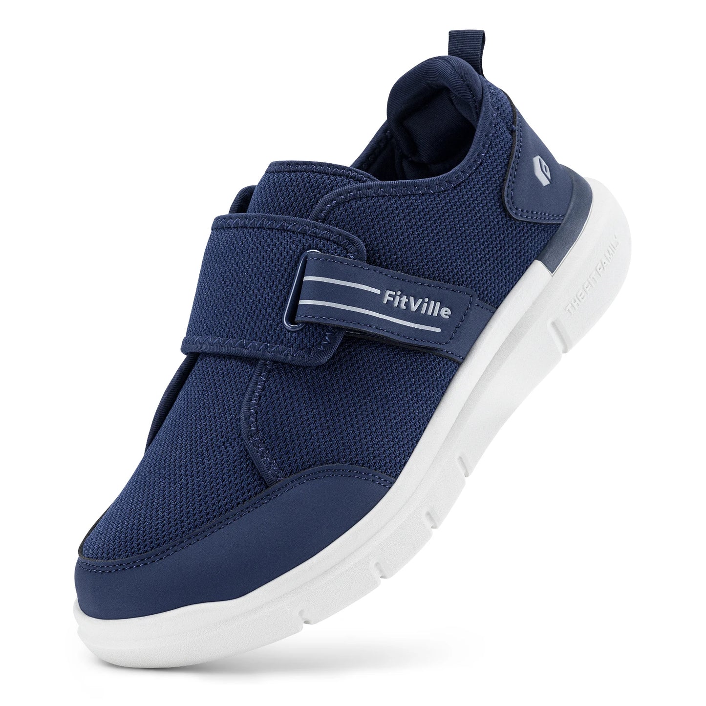 Diabetic Shoes for Men's Extra Wide, Hook, and Loop Walking Shoes for Elderly for Swollen Foot Pain Relief Neuropathy