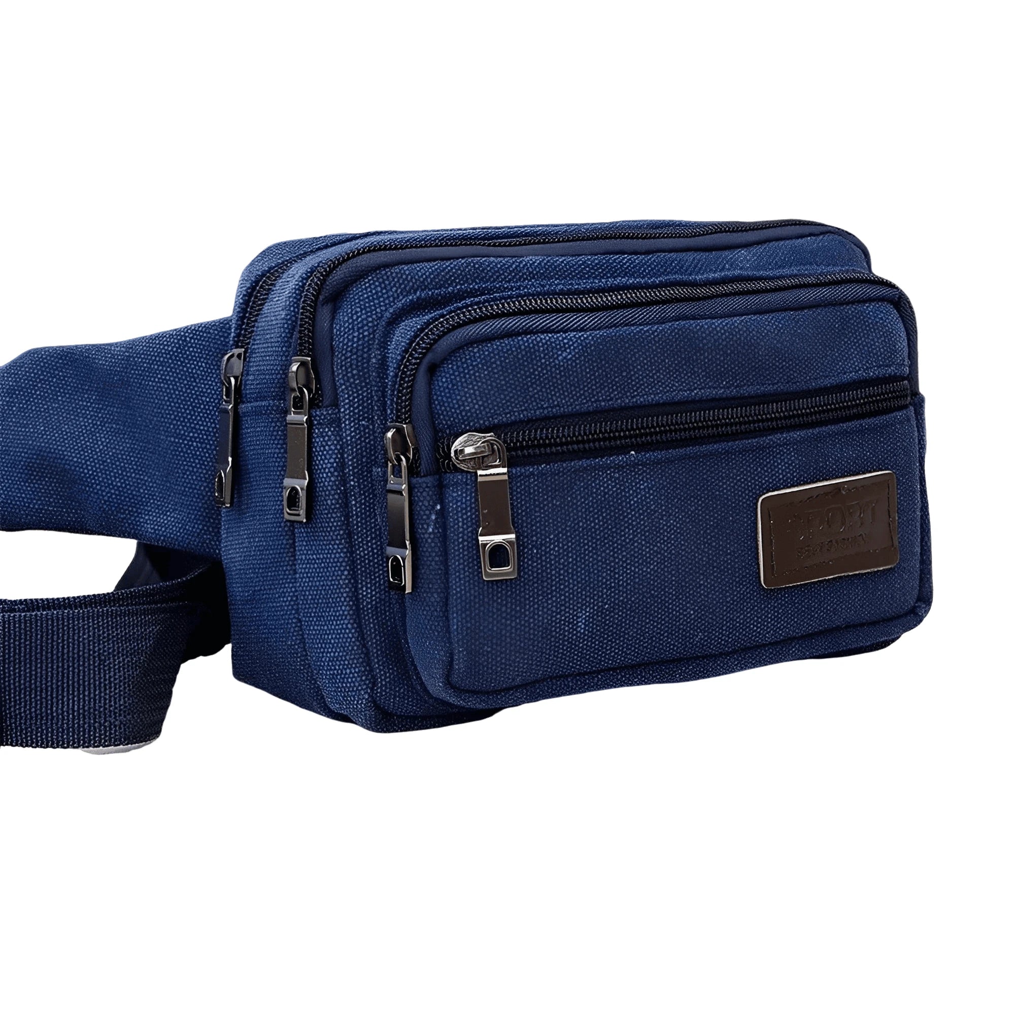 Men’s Canvas Waist Bag – Multifunction Fanny Pack Belt Bag for Travel, Outdoor Sports & Everyday Use