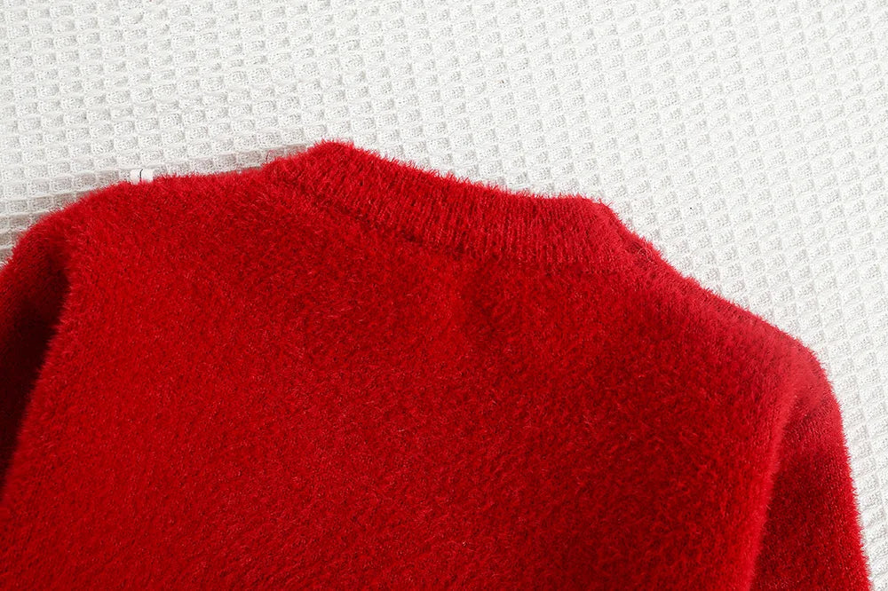 New Autumn Baby Knitwear Cute Girls Bow Bead Children's Sweater Thin Kids Clothes 9M-5T Girls