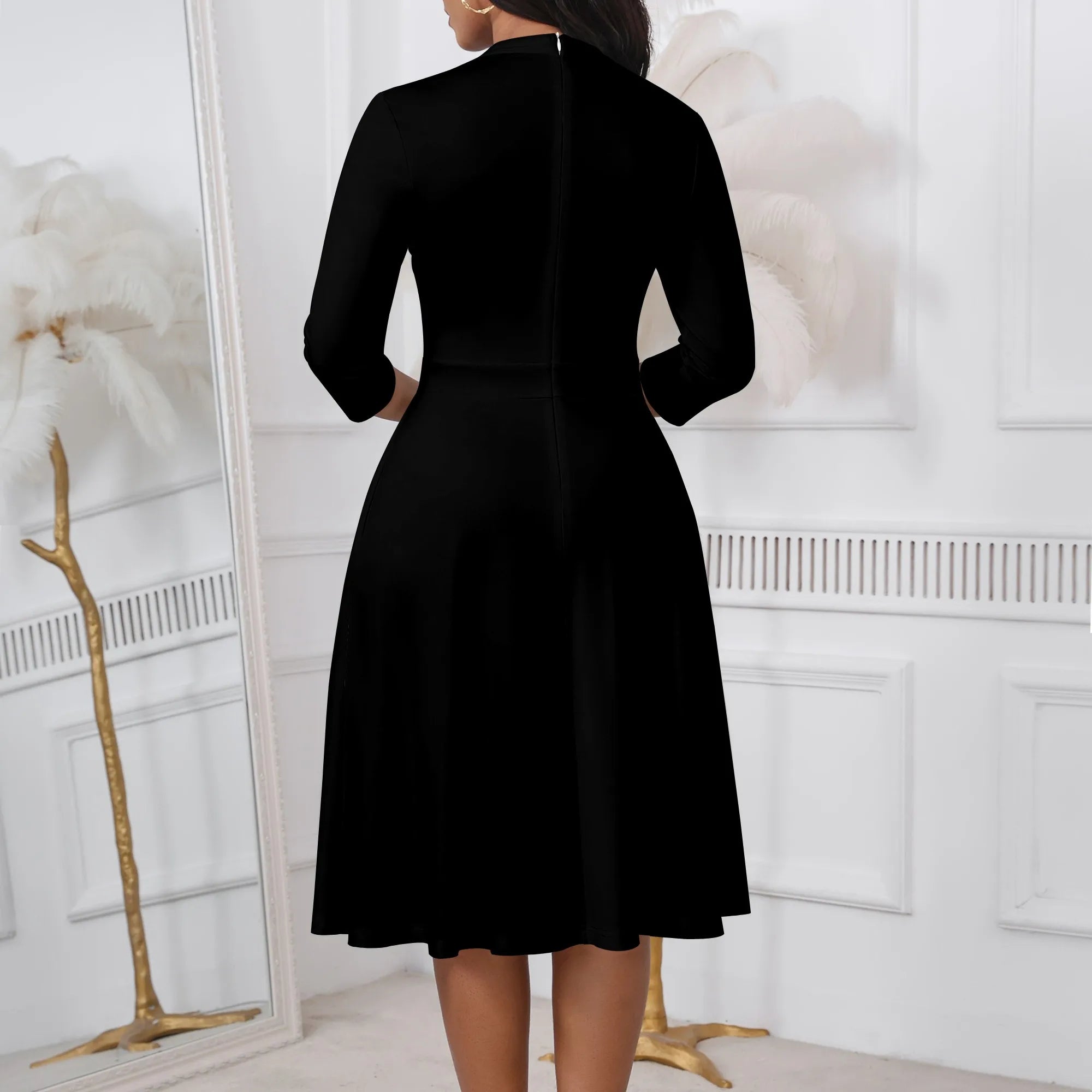 Women's Floral Off Shoulder Maxi Dress 3/4 Sleeve Pink Multicolor Slit Party Evening