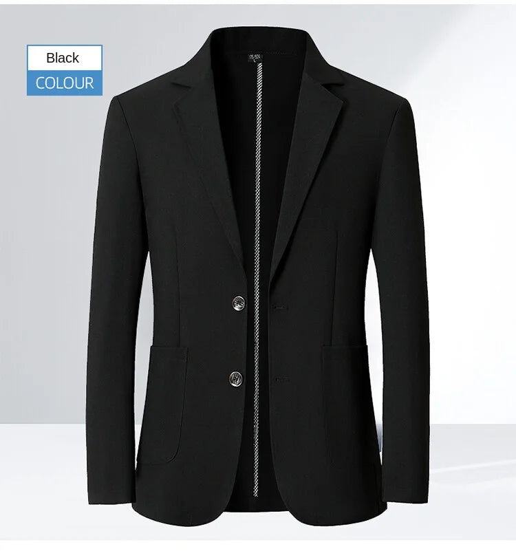 Men's Sun-Proof Coat, Light and Breathable Summer Long-Sleeve Jacket, Male Daily Business Casual Suit Size S-4XL