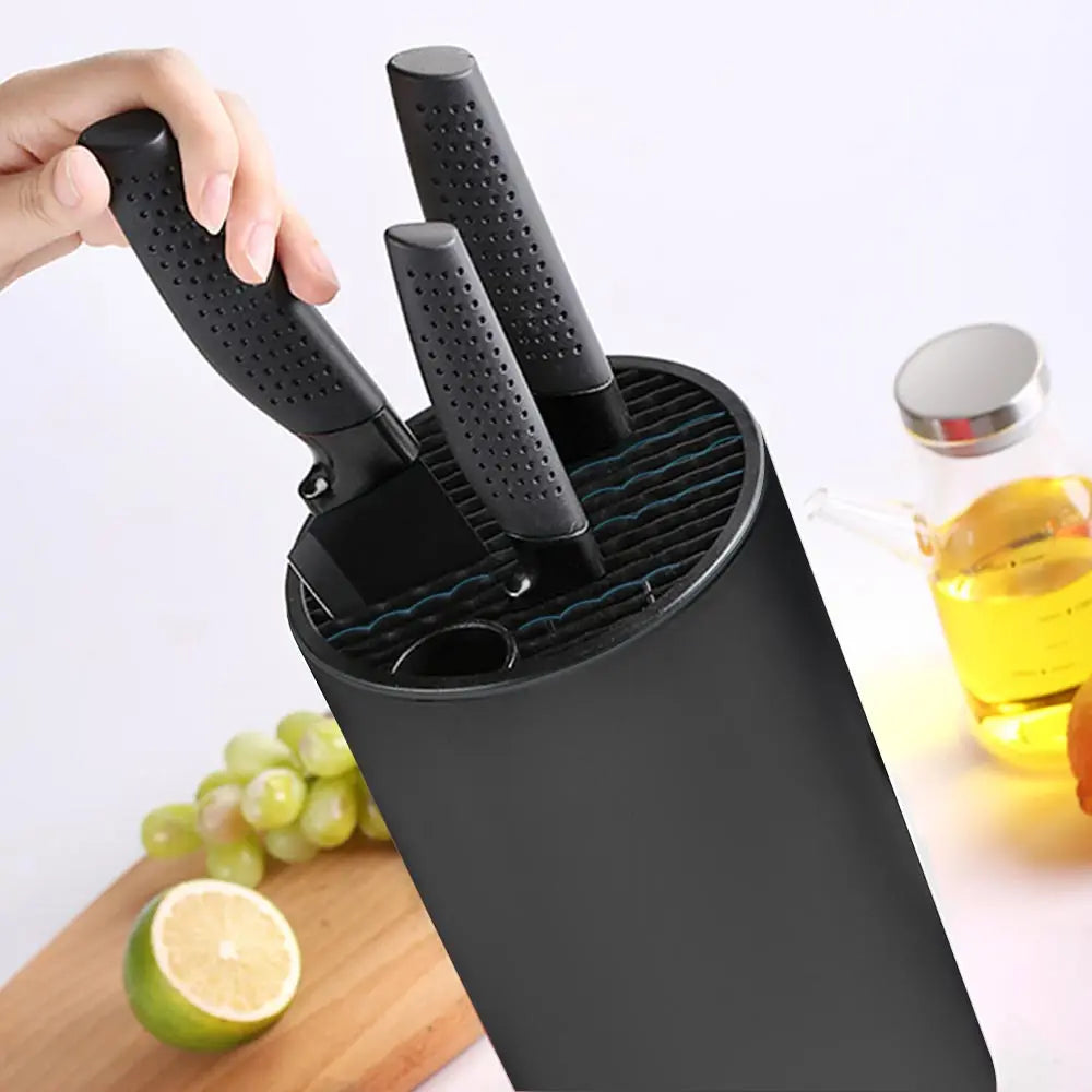 8.8inch Knife Holder Stand for Kitchen Chef Ceramic Knife Inserted Plastic Knives Block Storage Tank Holder Kitchen Accessories
