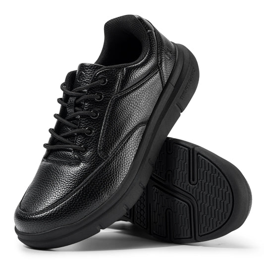 Wide Version Men's Leather Shoes Walking Shoes Oxford Shoes For Formal Business Shoe Comfortable All Day Wear