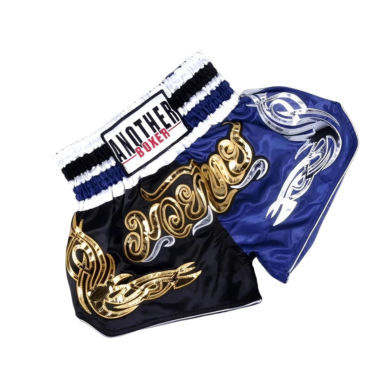ANOTHERBOXER Muay Thai Shorts – Embroidered MMA Kickboxing & Sanda Fight Shorts for Men Martial Arts Training