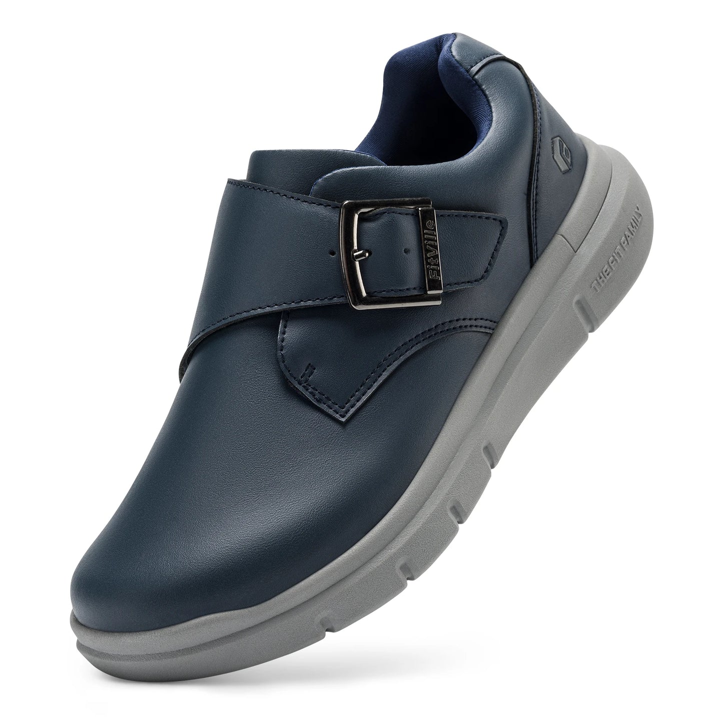 Men's Leather Shoes Wide Shoes for Swollen Feet Men's Diabetic Walking Shoes for Outdoor Business Walking Shoe