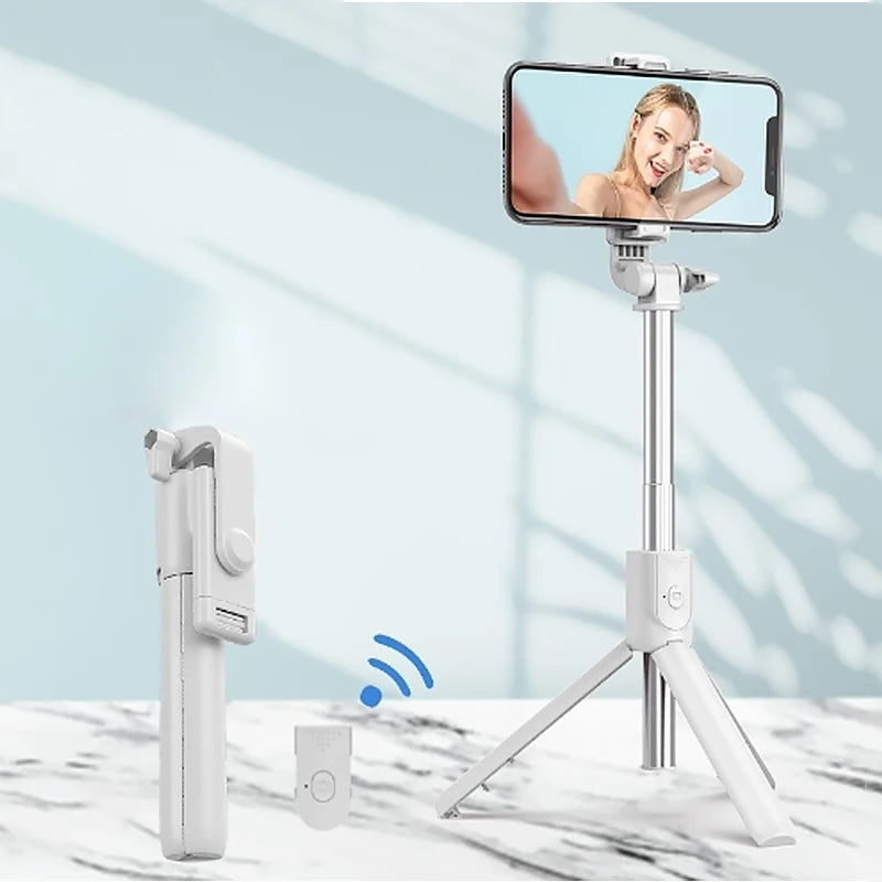H1 Draadloze Bluetooth Selfie Stick statief monopod standaard Telefoonhouder voor buitenreizen 3 IN 1