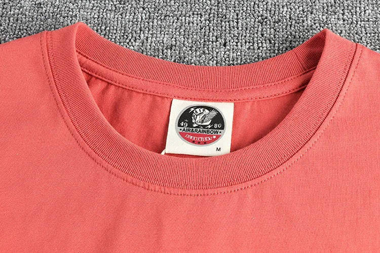 2025 Summer New American Retro Sleeveless O-neck Solid Color T-shirt Men's Fashion 100% Cotton Basketball Sports Casual Vest