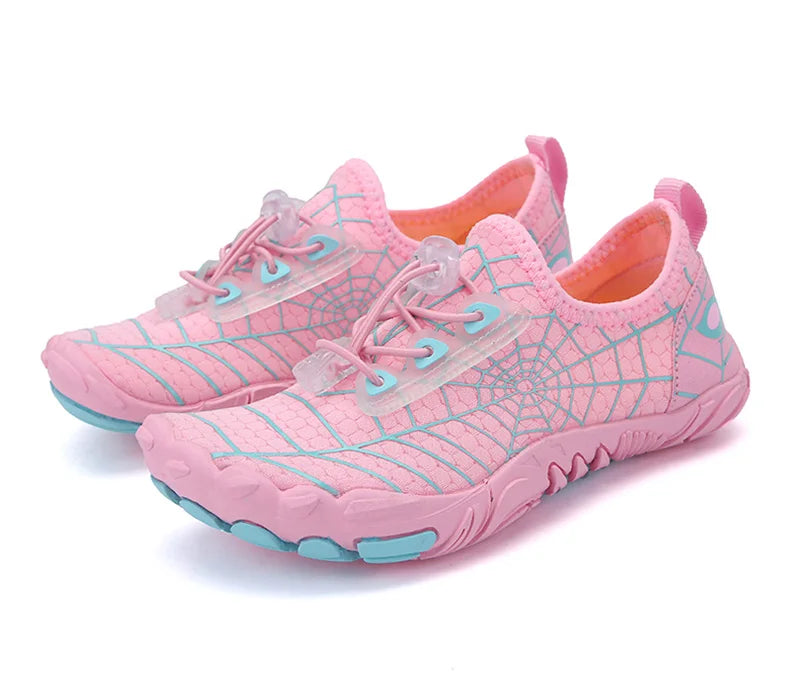 Kids Aqua Beach Water Shoes – Non-Slip Barefoot Swim Shoes for Children & Babies Summer Pool and Beach Footwear