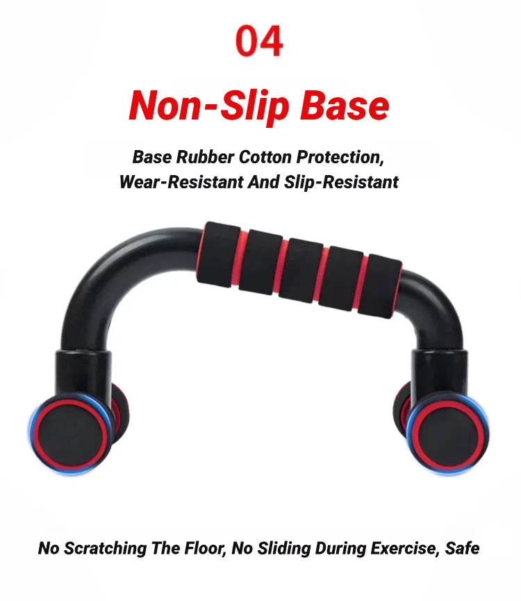 2 stuks antislip push-up H-vormige ondersteuningsstangstandaard voor thuisfitness, handgrepen voor push-upstangen, arm- en borstspiertrainingsbeugels