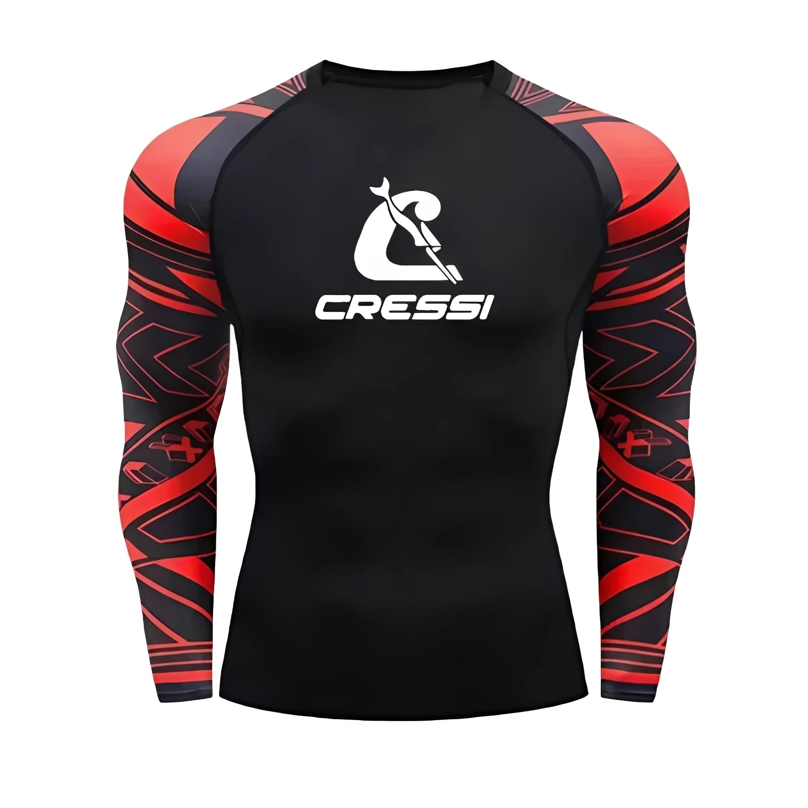 Men’s UPF 50+ Long Sleeve Rash Guard – Quick-Dry Breathable Surf & Swim Shirt for Water Sports & Gym Training