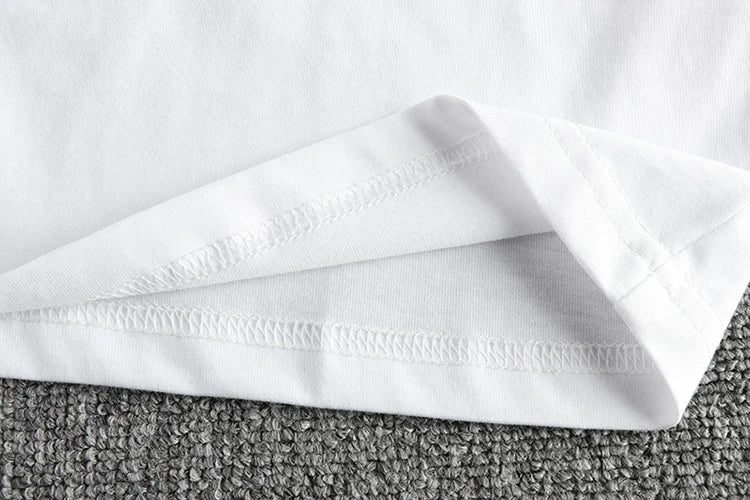 Zomer Nieuw Amerikaans Retro T-shirt met korte mouwen, ronde hals en Indiase letters, eenvoudig, 100% katoen, gewassen, casual, jeugdtops voor heren