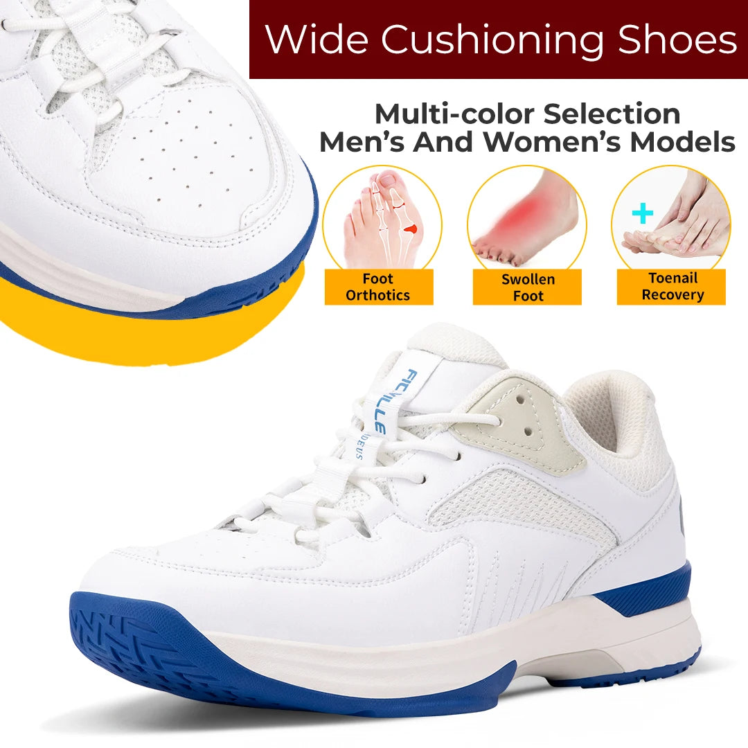 Men's Tennis Shoes Professional Training Sneakers Wear Resistant Anti-Slip Sweat Absorbent for Swollen Feet Arch Support