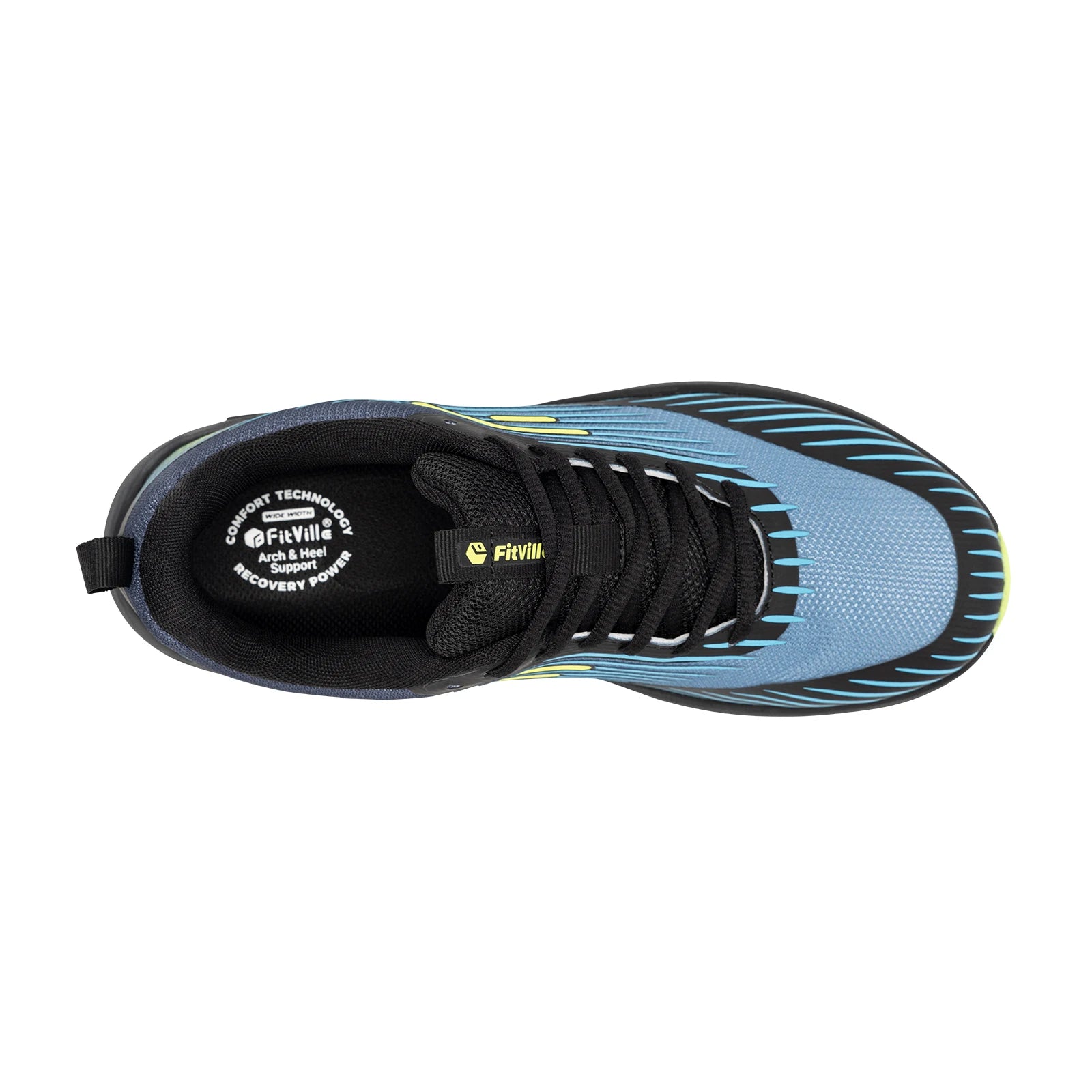 Men's Extra Wide Non-Slip Trail Running Shoes - Lightweight Sneakers For Swollen Feet & Arch Support Pain Relieve