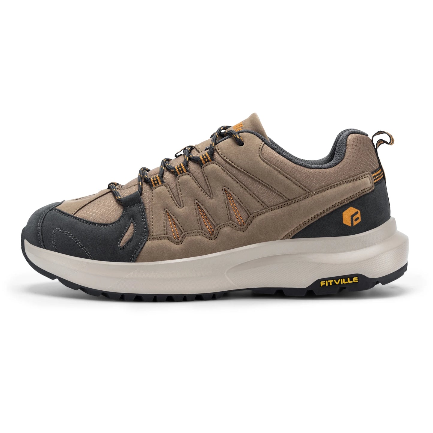 Men's Shoes Wide Hiking Waterproof Outdoor Work Go Walking  Sneakers With Arch Support for Heel Pain Relief