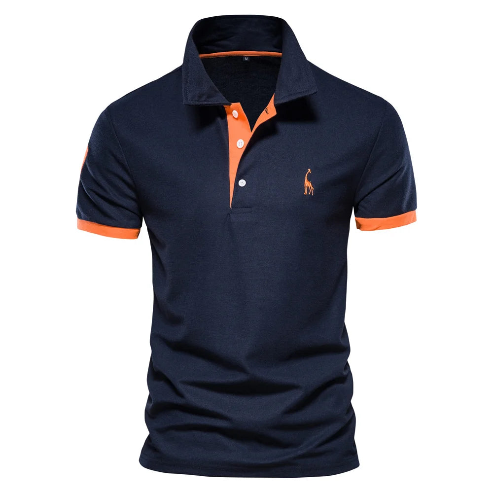 Embroidery 35% Cotton Polo Shirts for Men Casual Solid Colour Slim Fit Men's Polos New Summer Fashion Brand Men Clothing