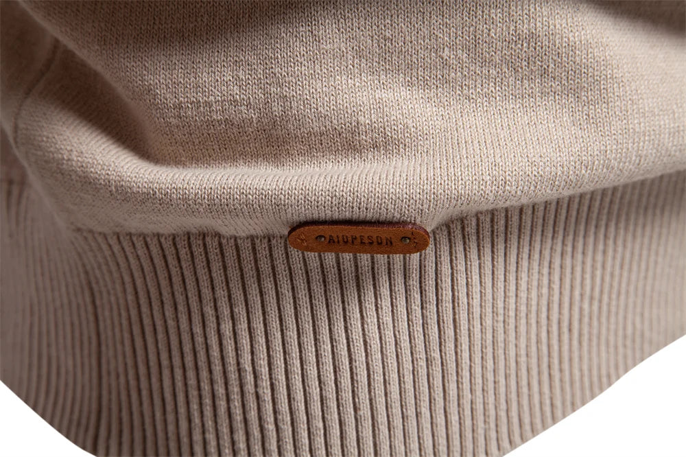 Men's Crewneck Pullover Sweater Knitted Cotton Stripped Quality Autumn Winter Warm Sweaters for Men