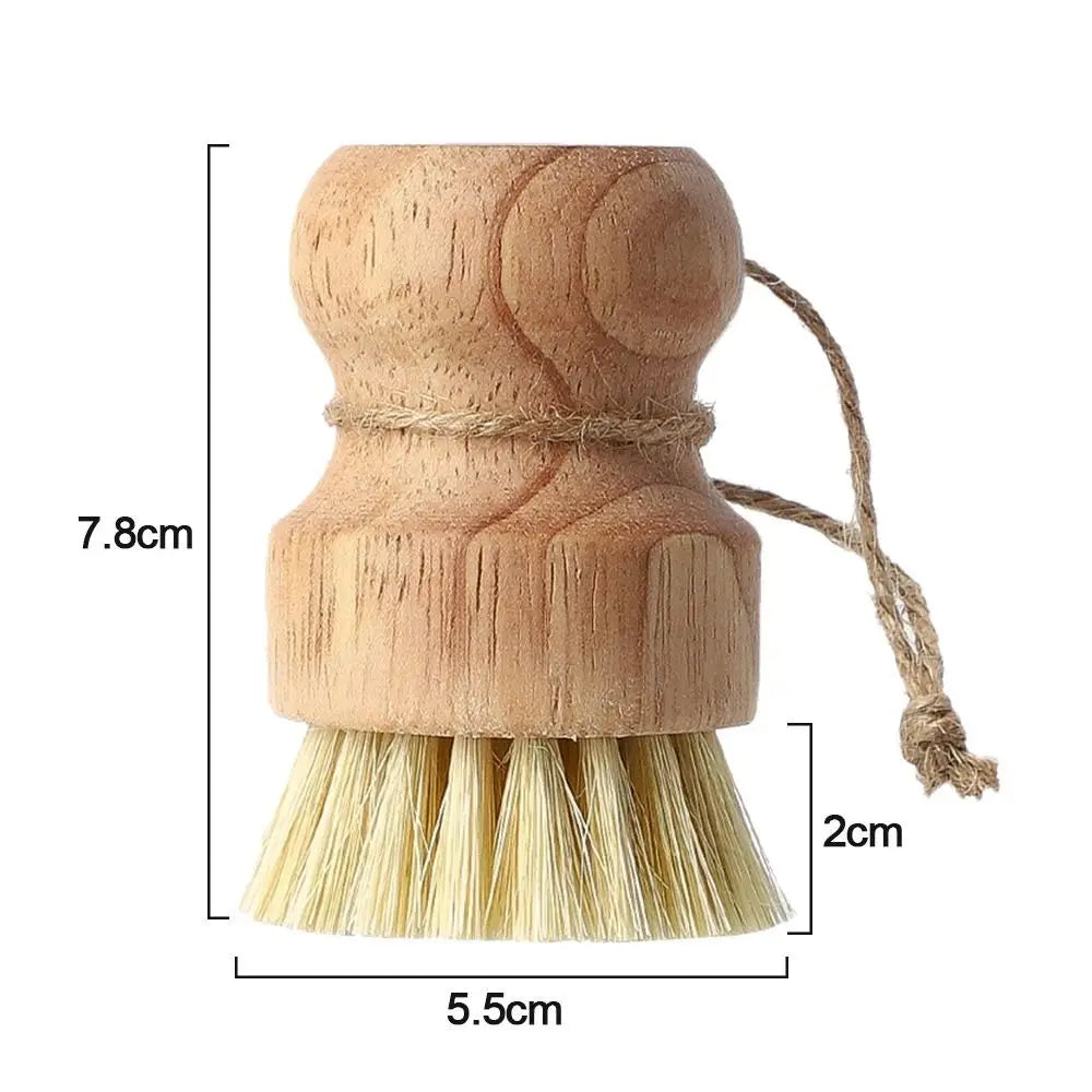 2 stuks bamboe afwasborstel natuurlijke scrub reinigingsborstel groenteborstel voor afwas gietijzeren potten pannen badkamer keuken gootsteen