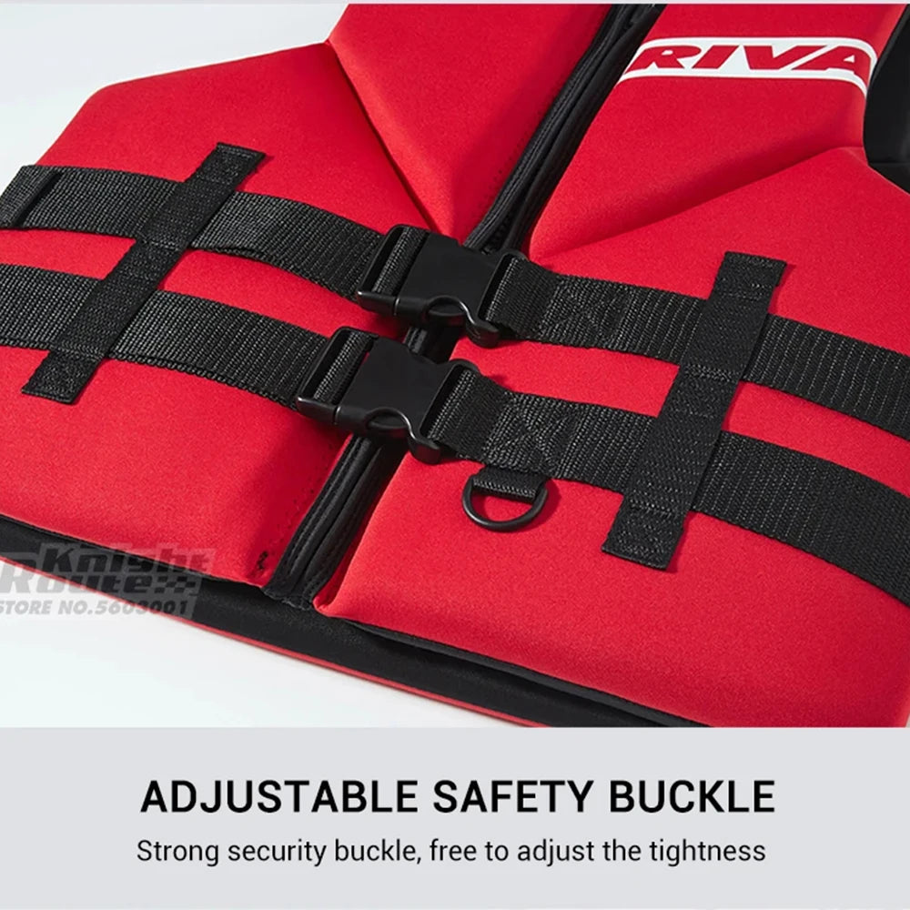 Adult Life Jacket Vest – Buoyancy Safety Vest for Kayaking, Surfing, Wakeboarding, Boating & Water Sports