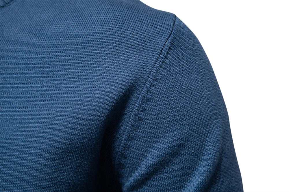 Men's Solid Cotton Crew Neck Knitted Pullover Sweaters Casual Fashion Classic Sweater for Men