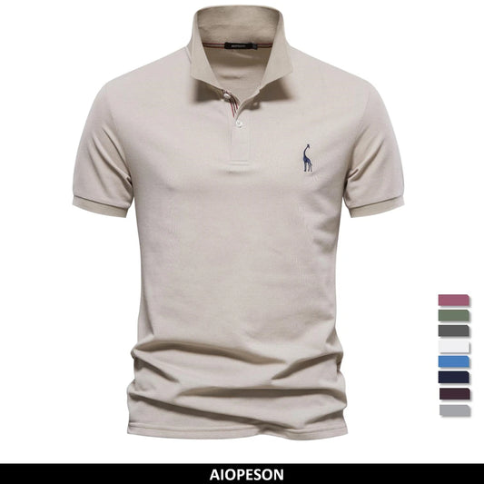 Men's Polo Shirts Cotton Polo Shirts for Men Short Sleeve High Quality Solid Polo Men New Summer Clothing