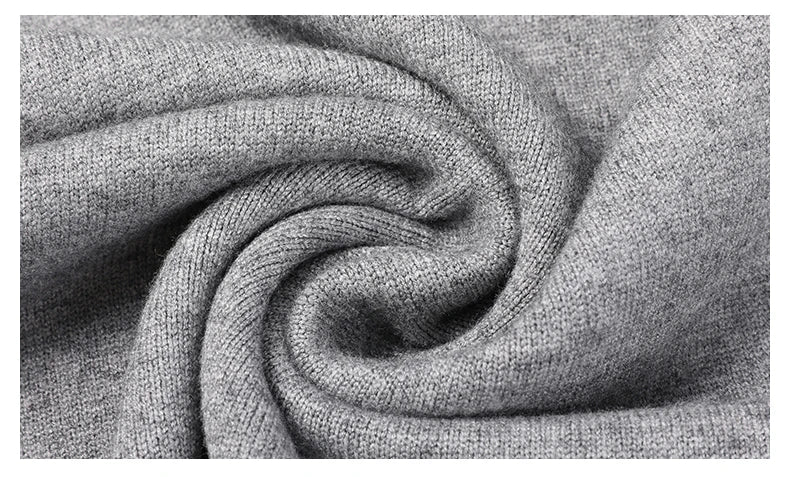Men's High Quality Fashion Brand, Woollen Knit Pullover V-Neck Sweater, Autumn and Winter Casual Male Jumper
