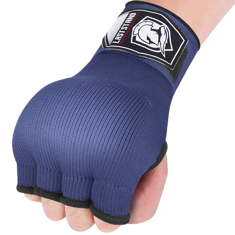 Gel Boxing Hand Wrap Gloves – Adjustable Half Finger MMA & Boxing Wrist Support Gloves with Long Strap Protective Training Gear
