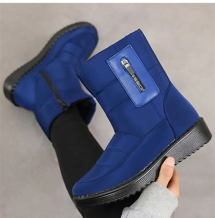 Boots Women Snow Plush Women's Boots Platform Women Shoes Casual Keep Warm Shoes Woman Flat Soft Winter Shoes Botas Mujer