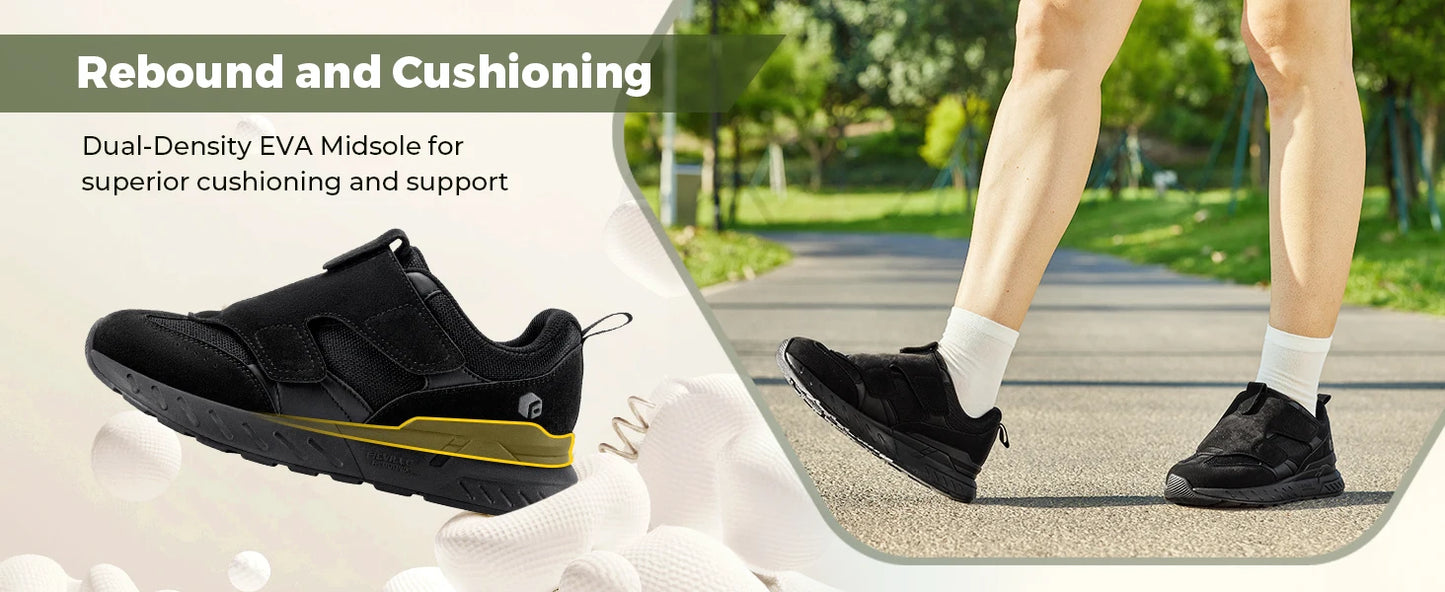 Women's Wide Foot Walking Shoes Sports Shoes Adjustable Easy to Put & Take Off for Wide Feet Lightweight sneakers