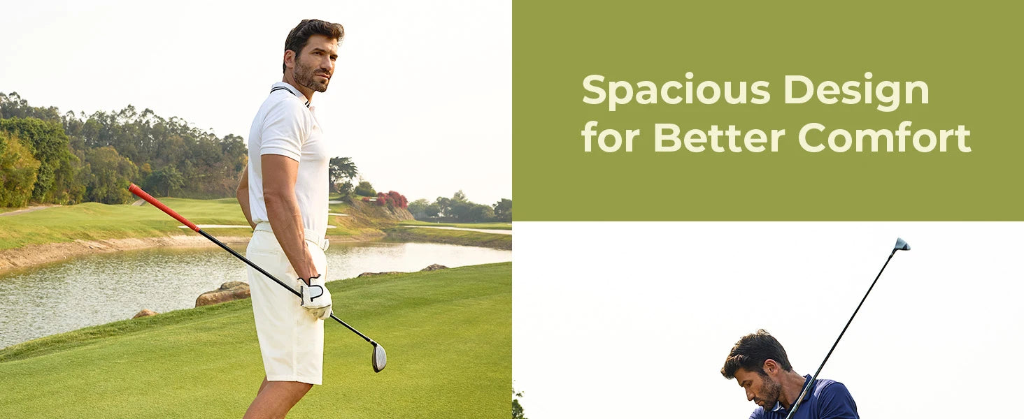 Men's Wide Golf Shoes Professional Outdoor Water Resistant Golf Shoes for Course with Spikes