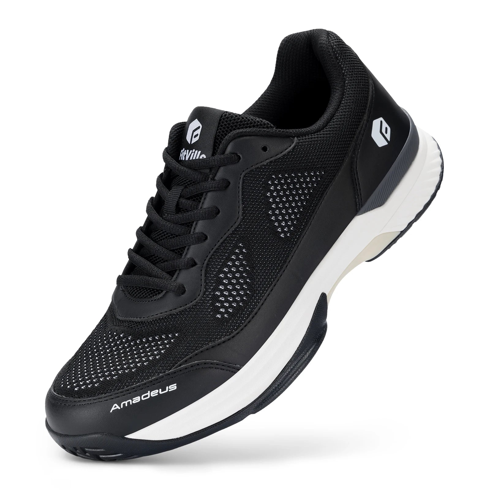 Men's Wide Width And Breathable Non-Slip Professional Tennis Shoes With Arch Support - Training Sneakers For Racquet Sport