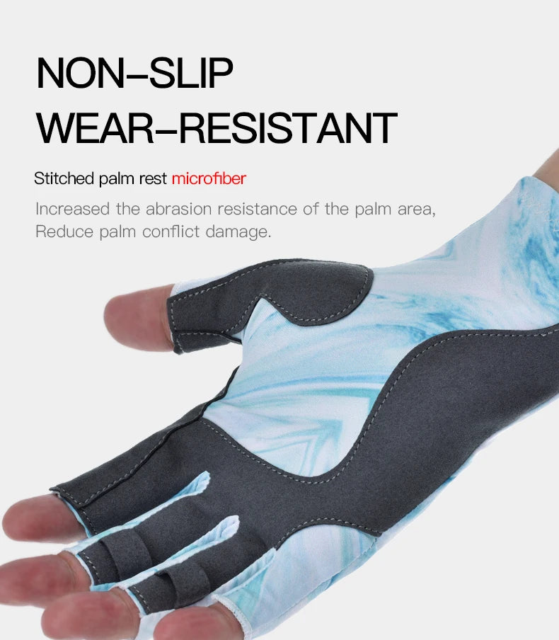 Fingerless Fishing Gloves are designed for Men and Women Fishing, Boating, Kayaking, Hiking, Running, Cycling P111439