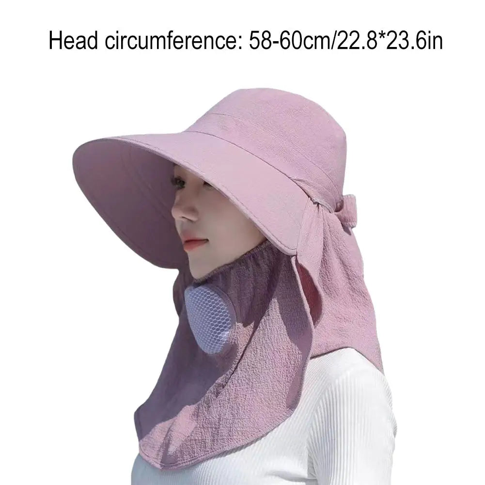 Summer Quick Dryng UV Protection Fisherman Cap Face Neck Cover Outdoor Fishing Cycling Removable Men Visor Hat Women Bucket Hat