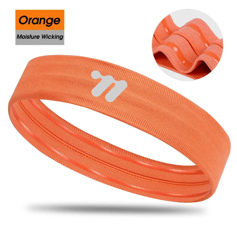 Sport Sweatband Moisture-Wicking Breathable Elastic Headband Fitness Gym Running Basketball Cycling Headscarf