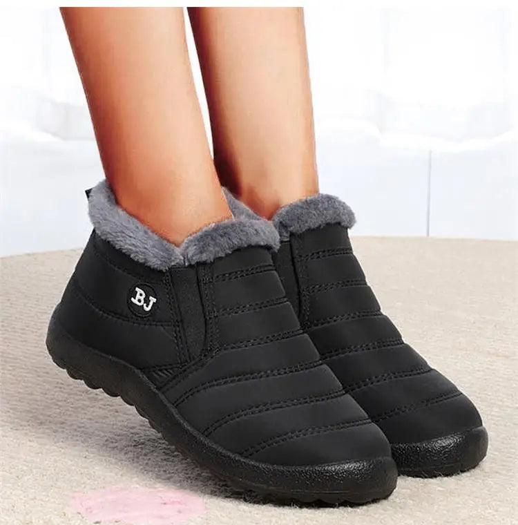Snow Women Boots Soft Shoes Chunky Plus Size Boots Ladies Fur Ankle Boots New Couple Shoes Platform Women's Winter Botas Mujer