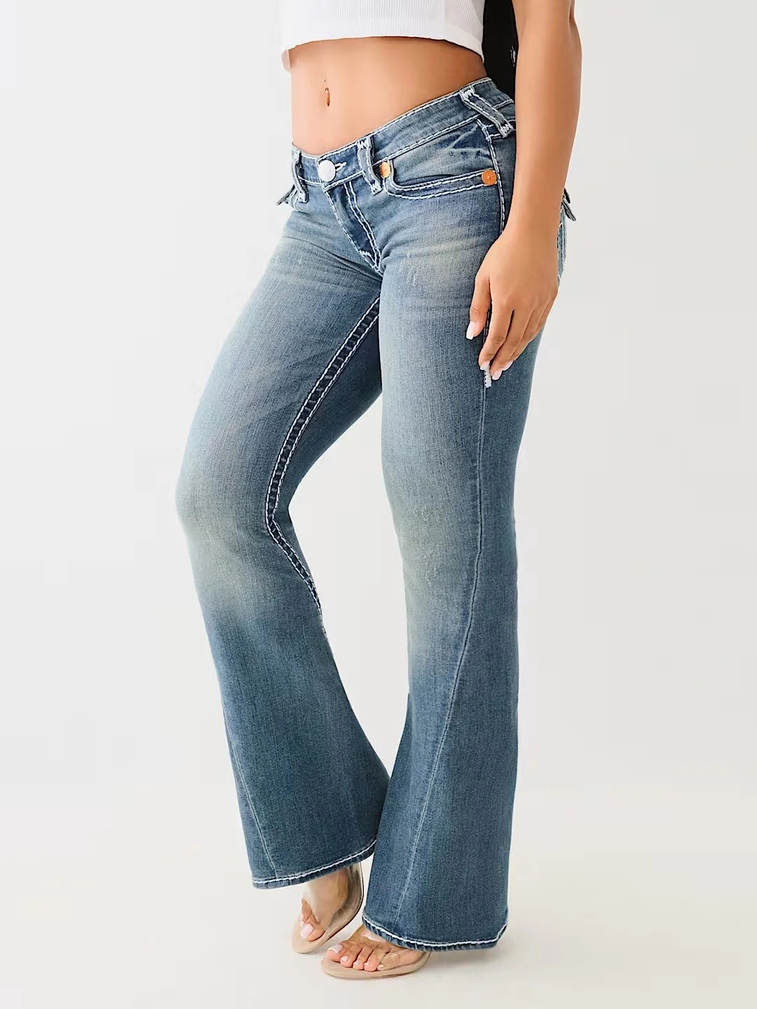 Women's Vintage Buddha Embroidered Jeans Casual Y2k Denim Pants Harajuku High Waist Straight Wide Leg Jeans High Street Denim Pant