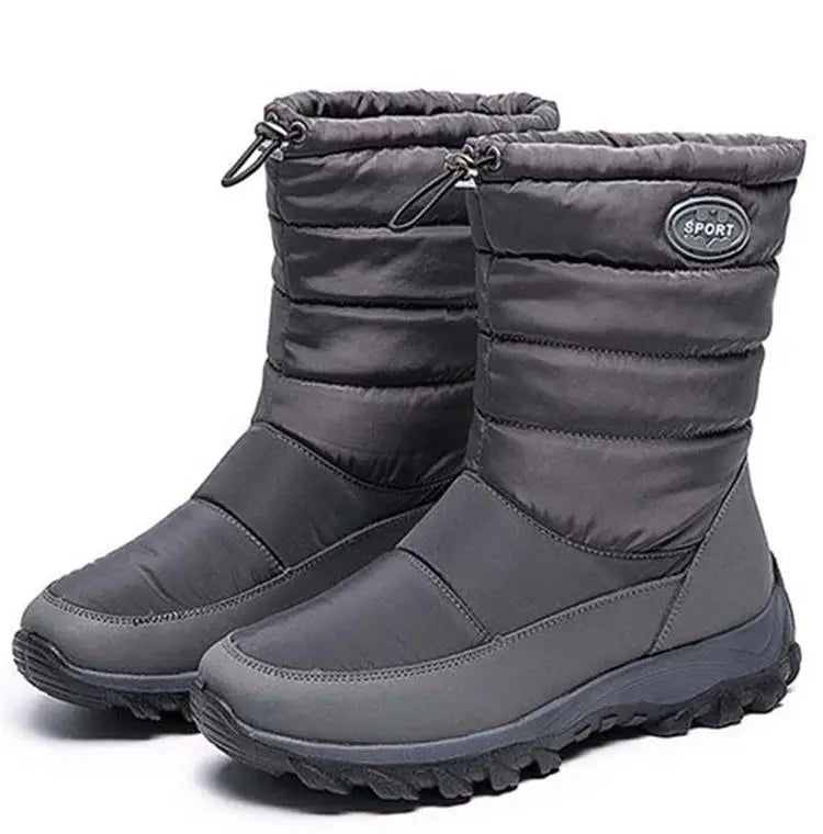 Women Boots Snow Plush Ladies Shoes Waterproof Women Shoes Zipper Boots Ladies Keep Warm Soft Botas Mujer Women's Winter Shoes