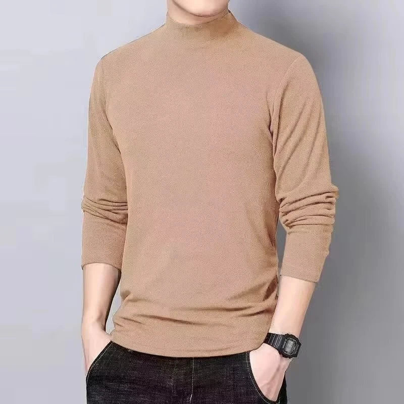 Heren Basic Turtleneck Trui Eenvoudige Winter Casual Trui Zoete Onderkleding Chique Heren Truien Lange Mouw