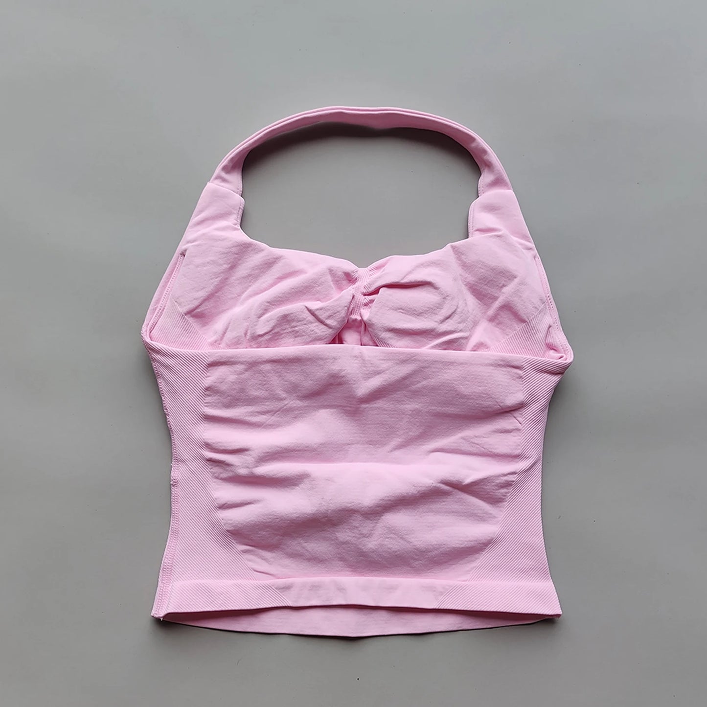 Impact Halter Top Sportswear Woman Gym Push-Up Bra Backless Yoga Tank Top Fitness Workout Activewear Gym Clothes Sports Shirts